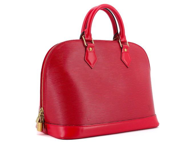 LOUIS VUITTON - Borsa Louis Vuitton Alma PM in pelle Epi rossa Rosso - vista 2