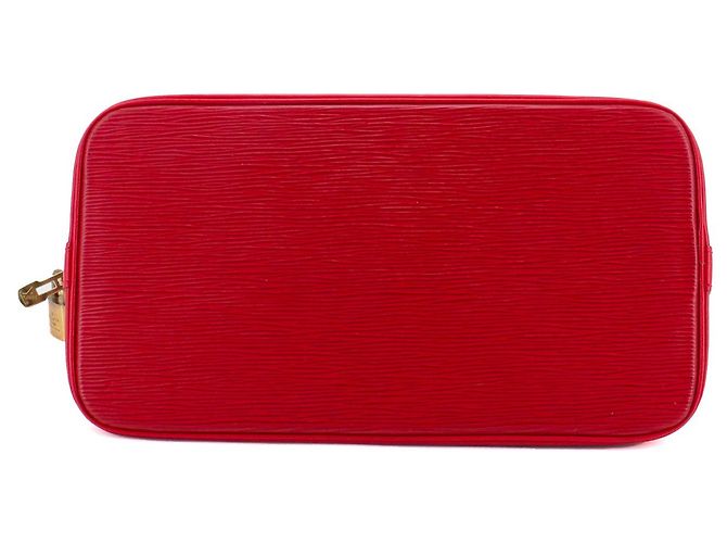 LOUIS VUITTON - Borsa Louis Vuitton Alma PM in pelle Epi rossa Rosso - vista 4