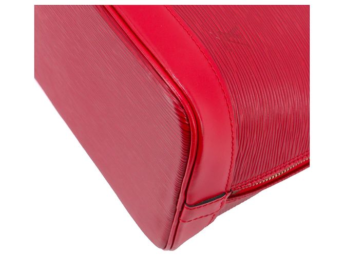LOUIS VUITTON - Borsa Louis Vuitton Alma PM in pelle Epi rossa Rosso - vista 8
