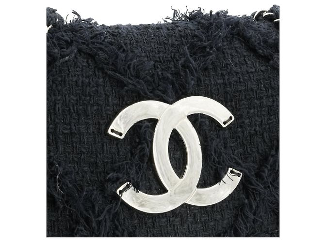 CHANEL - Borsa a spalla Chanel Natura in tweed blu navy - vista 6