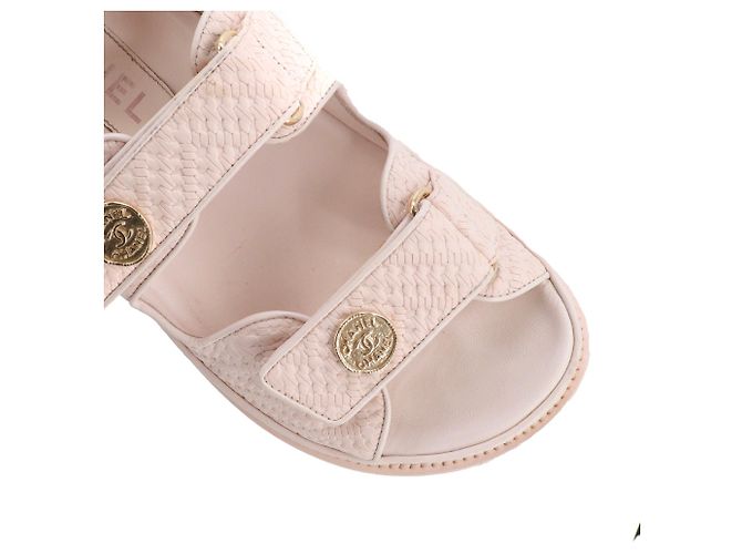 CHANEL - Sandali Dad Shoes Chanel in pelle rosa (T38) - vista 4