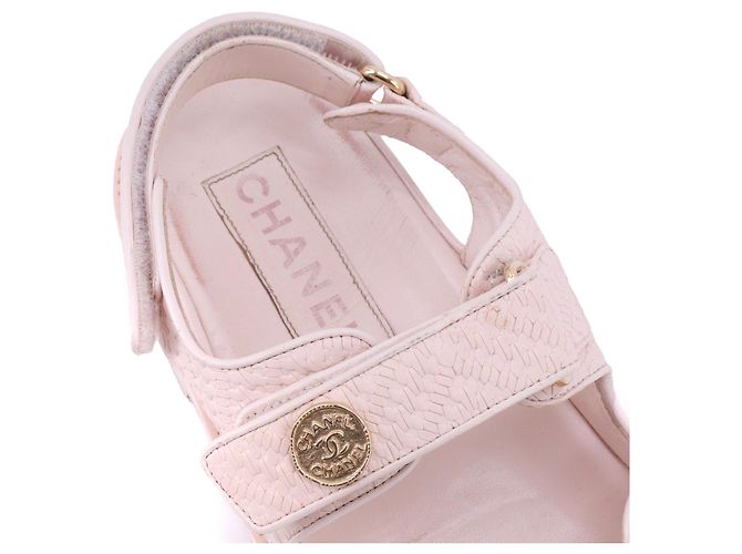 CHANEL - Sandali Dad Shoes Chanel in pelle rosa (T38) - vista 5