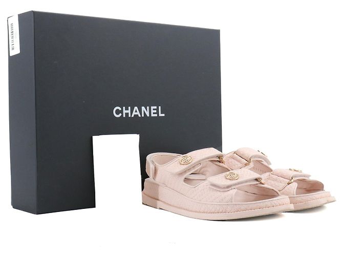 CHANEL - Sandali Dad Shoes Chanel in pelle rosa (T38) - vista 7
