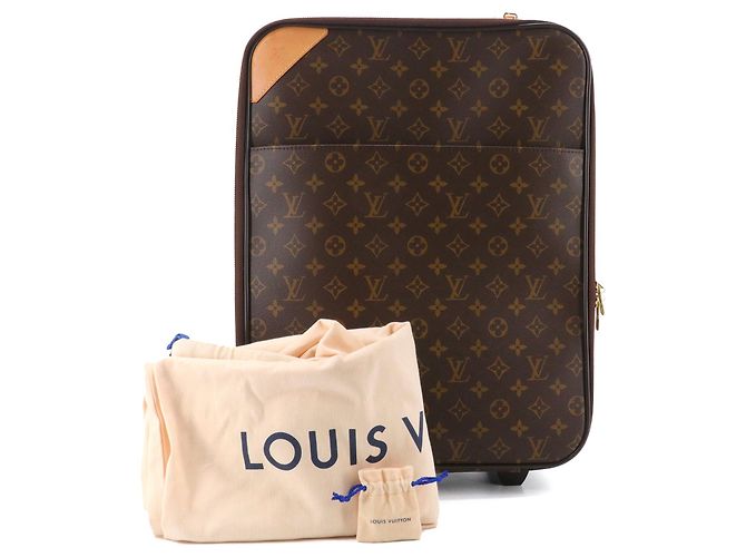 LOUIS VUITTON - Valigia Pégase 50 Louis Vuitton in tela monogrammata Marrone - vista 10