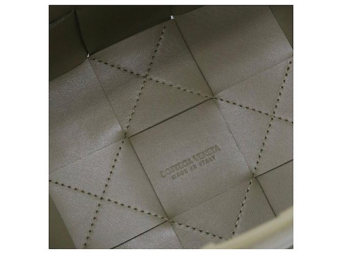 BOTTEGA VENETA - Borsa a spalla Bucket Cassette in pelle verde mare - vista 4