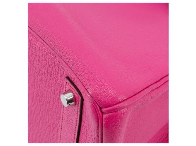 HERMÈS - Borsa Hermès Haut à Courroie 30 in pelle granata fucsia Rosa - vista 9