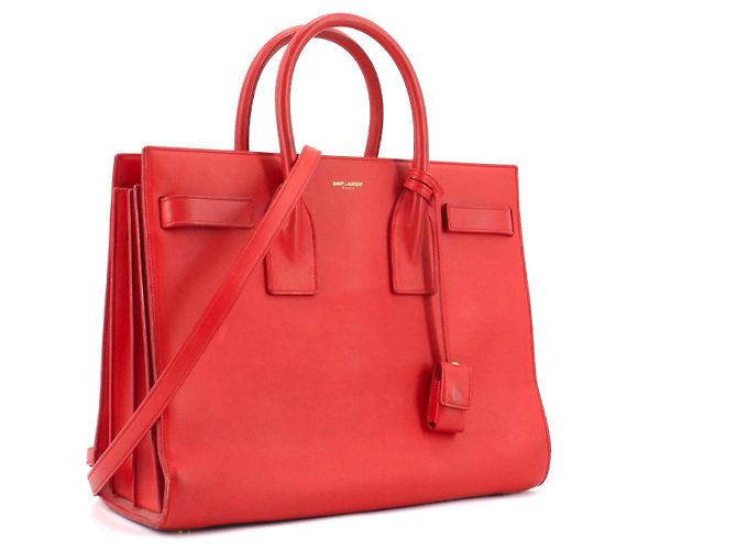 Jour SAINT LAURENT - Piccola borsa da giorno Saint Laurent in pelle rossa Rosso - vista 2