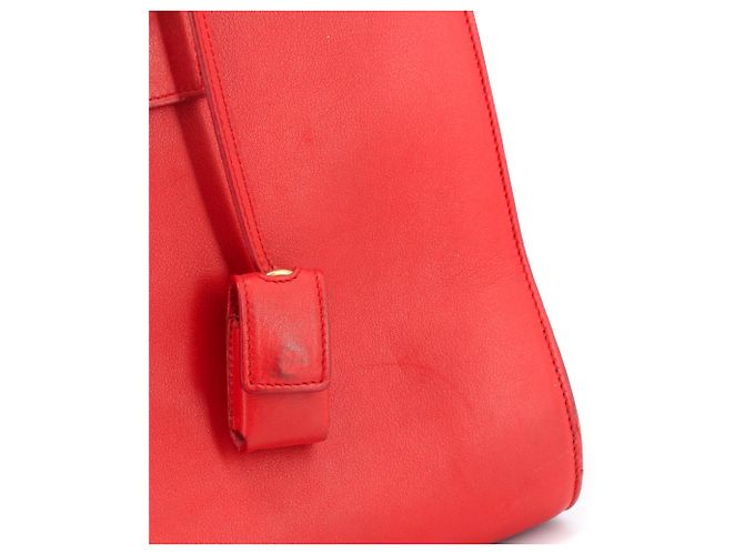 Jour SAINT LAURENT - Piccola borsa da giorno Saint Laurent in pelle rossa Rosso - vista 7