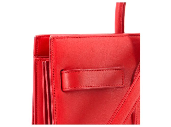 Jour SAINT LAURENT - Piccola borsa da giorno Saint Laurent in pelle rossa Rosso - vista 9