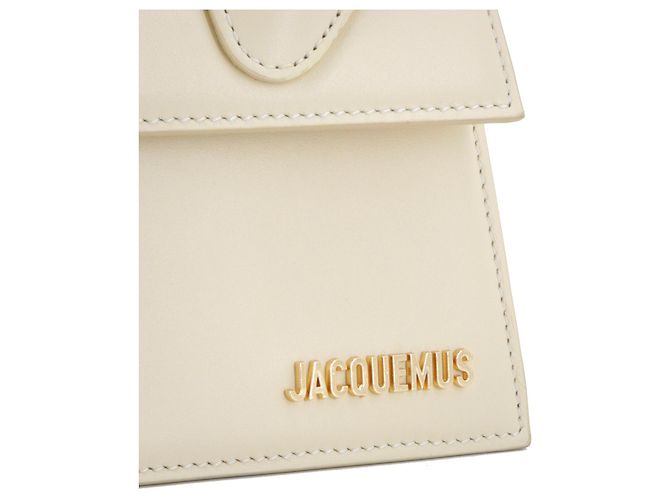JACQUEMUS - Borsa a spalla Jacquemus Grand Chiquito in pelle beige - vista 5