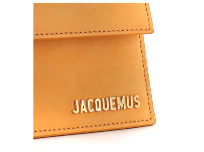JACQUEMUS - Borsa a spalla lunga Jacquemus Bambino in nubuck albicocca Arancione - vista 4