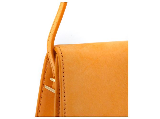 JACQUEMUS - Borsa a spalla lunga Jacquemus Bambino in nubuck albicocca Arancione - vista 5