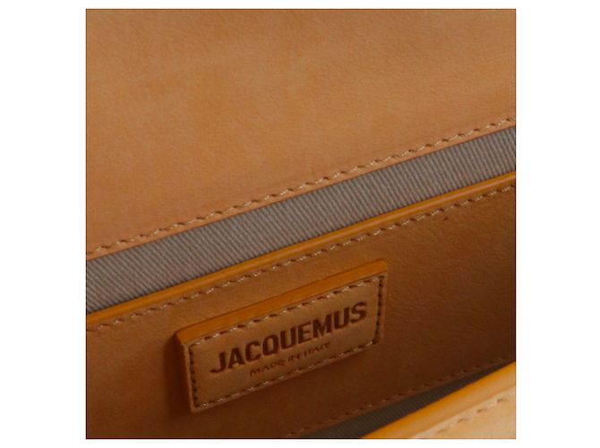 JACQUEMUS - Borsa a spalla lunga Jacquemus Bambino in nubuck albicocca Arancione - vista 7
