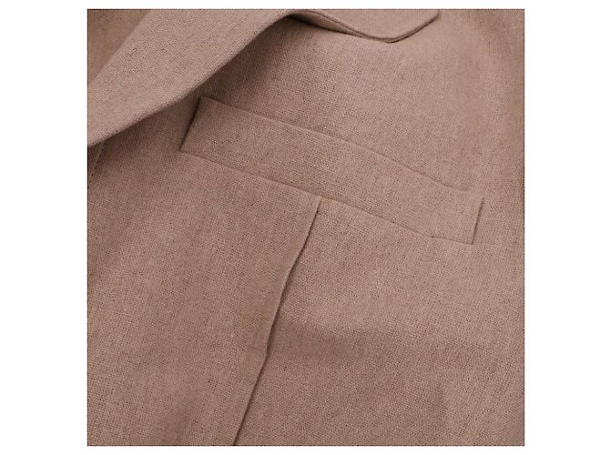 JACQUEMUS - Le Splash Leinenjacke Jacquemus (T38) Beige - Ansicht 5