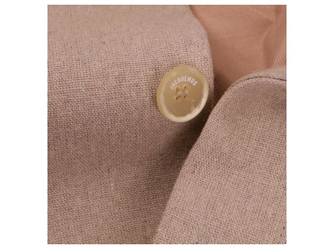 JACQUEMUS - Le Splash Leinenjacke Jacquemus (T38) Beige - Ansicht 6