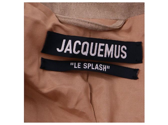 JACQUEMUS - Le Splash Leinenjacke Jacquemus (T38) Beige - Ansicht 7