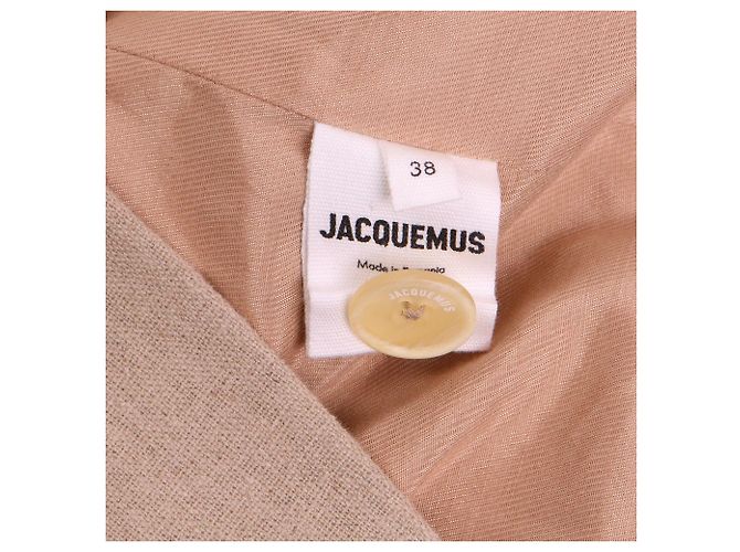 JACQUEMUS - Le Splash Leinenjacke Jacquemus (T38) Beige - Ansicht 8