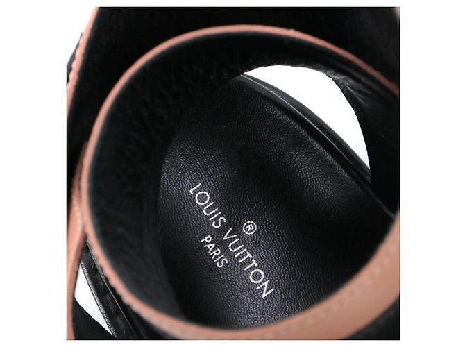 LOUIS VUITTON - Sandali Gamble Diva Louis Vuitton in pitone multicolore (T37) - vista 6