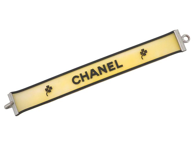 CHANEL - Bracciale in gomma nera Chanel Nero - vista 3
