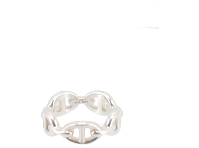 HERMÈS - Ring Chained Anchor Chain aus Silber (T54) - Ansicht 3