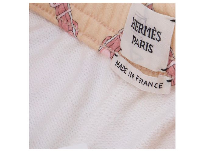 HERMÈS - Pantalones cortos Grandtralala Hermès en algodón beige (T38) - vista 3