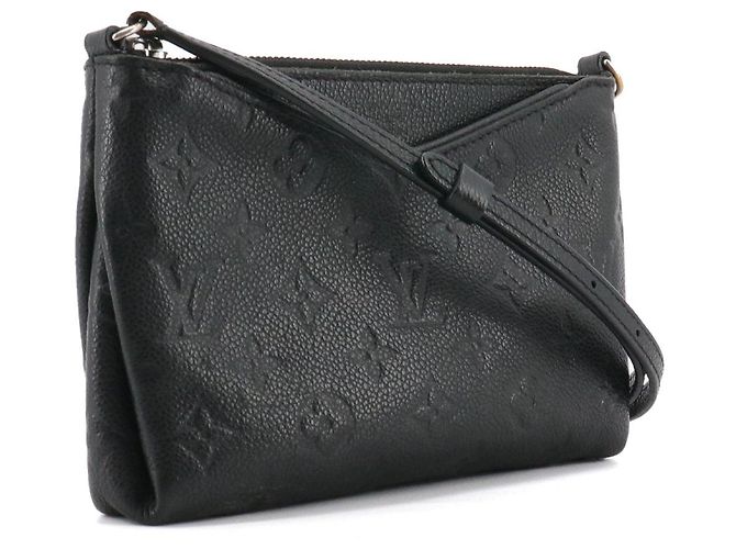 LOUIS VUITTON - Borsa a spalla Pallas Louis Vuitton in pelle empreinte nera Nero - vista 2