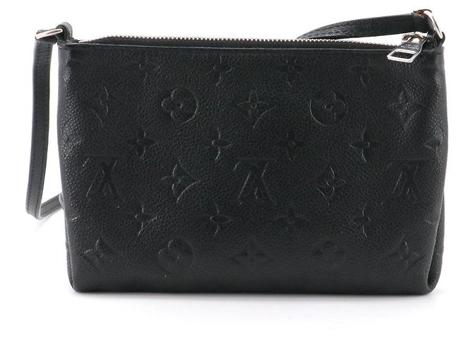 LOUIS VUITTON - Borsa a spalla Pallas Louis Vuitton in pelle empreinte nera Nero - vista 3
