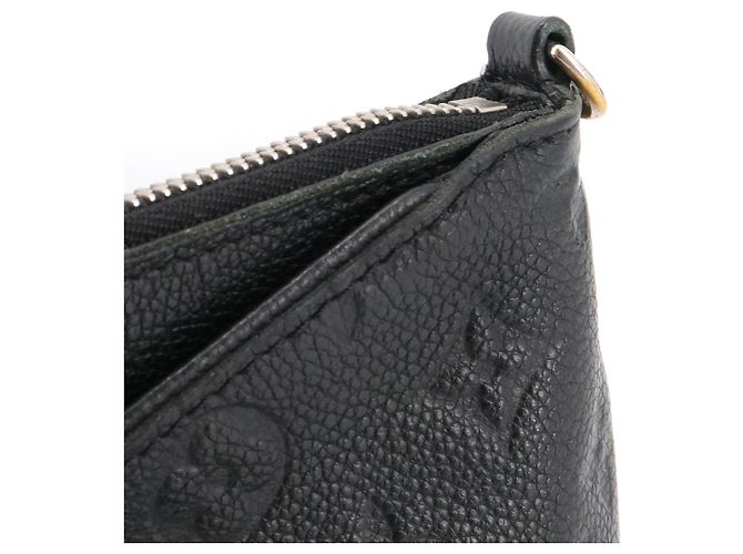 LOUIS VUITTON - Borsa a spalla Pallas Louis Vuitton in pelle empreinte nera Nero - vista 6