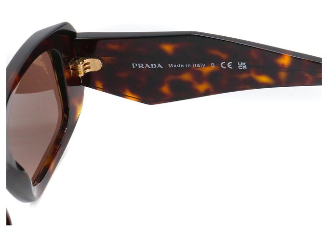 PRADA - Gafas de sol de plástico carey marrón Prada - vista 6
