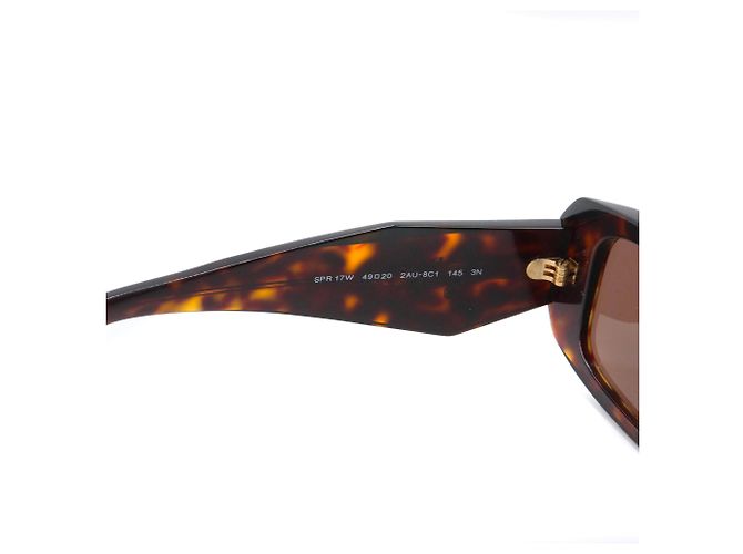 PRADA - Gafas de sol de plástico carey marrón Prada - vista 7
