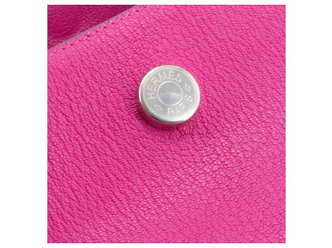 HERMÈS - Bolsa Opli de Hermès en piel de cabra púrpura-rosa - vista 5