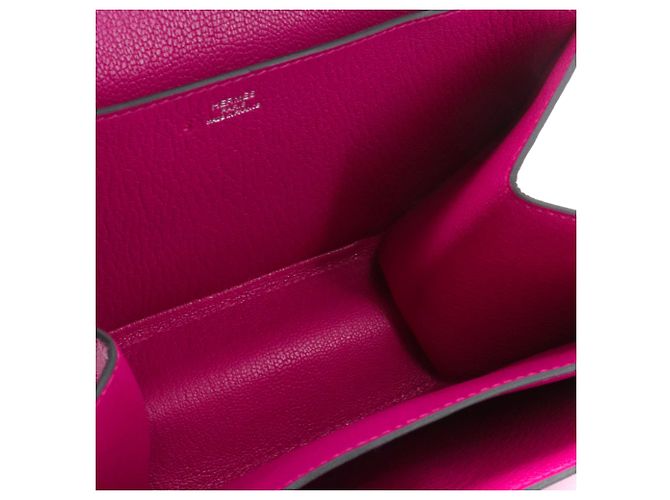 HERMÈS - Bolsa Opli de Hermès en piel de cabra púrpura-rosa - vista 6
