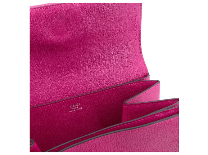 HERMÈS - Bolsa Opli de Hermès en piel de cabra púrpura-rosa - vista 7