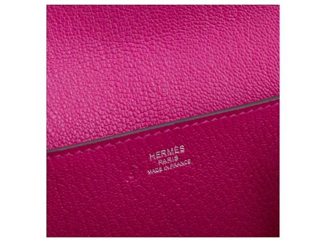 HERMÈS - Bolsa Opli de Hermès en piel de cabra púrpura-rosa - vista 8