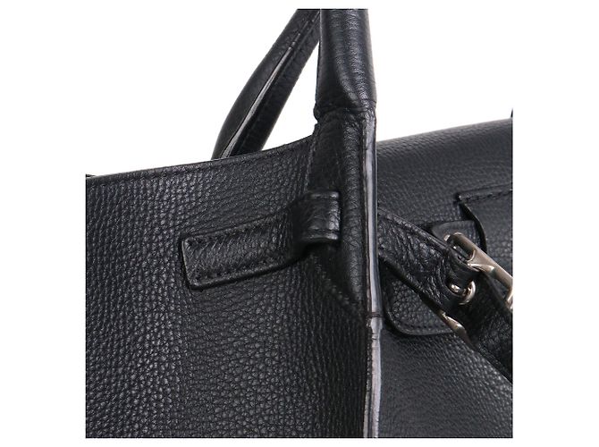 CELINE - Borsa a mano Céline Big Bag in pelle nera grana Nero - vista 5
