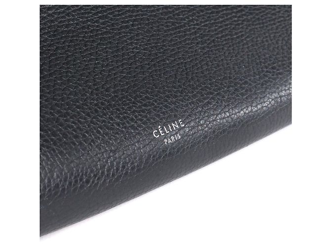 CELINE - Borsa a mano Céline Big Bag in pelle nera grana Nero - vista 6