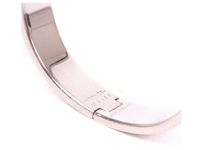 HERMÈS - Bracciale Clic H Hermès in smalto rosa (T0) - vista 7