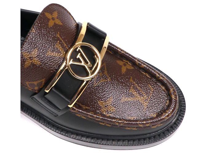 LOUIS VUITTON - Mocassino Louis Vuitton Academy in pelle nera (Taglia 36) Nero - vista 6