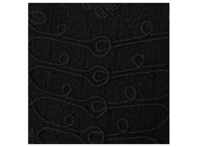 HERMÈS - Hermès Twillaine Pullover aus schwarzer Seide und Wolle (Größe 34) - Ansicht 3