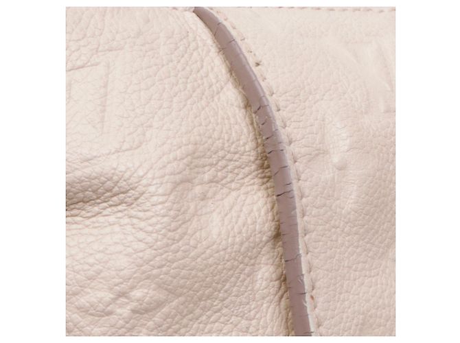 LOUIS VUITTON - Borsa Lumineuse Louis Vuitton in pelle empreinte beige - vista 4