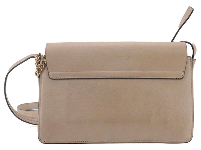 CHLOÉ - Borsa a spalla Chloé Faye PM in pelle grigia taupe Grigio - vista 3
