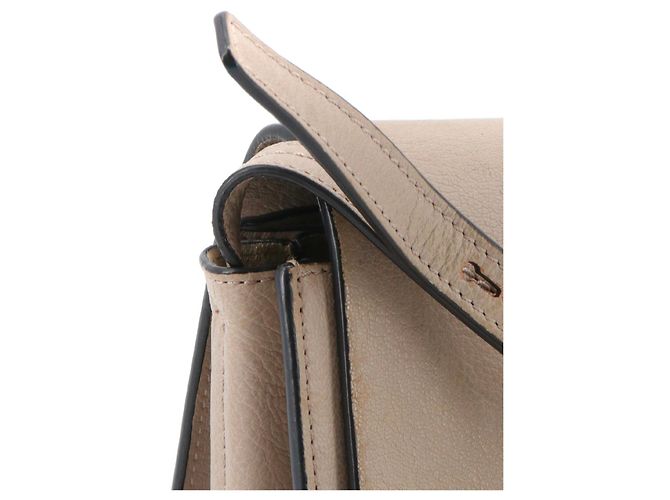 CHLOÉ - Borsa a spalla Chloé Faye PM in pelle grigia taupe Grigio - vista 5