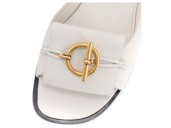 HERMÈS - Sandali Isle Hermès in pelle bianca (T38) Bianco - vista 4