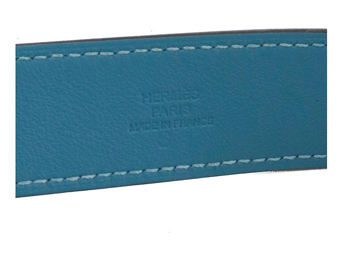 HERMÈS - Bracciale Kelly Twist PM Hermès in pelle blu - vista 4
