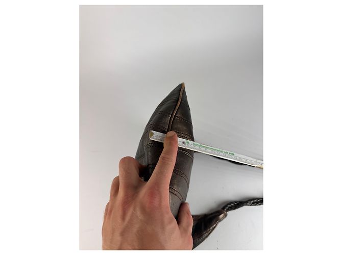 Céline Vintage Celine Leder Tasche bronze braun Metallisch - Ansicht 11