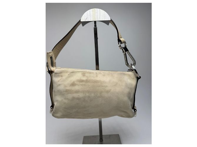 Vintage Versace Wildledertasche beige rosa - Ansicht 15