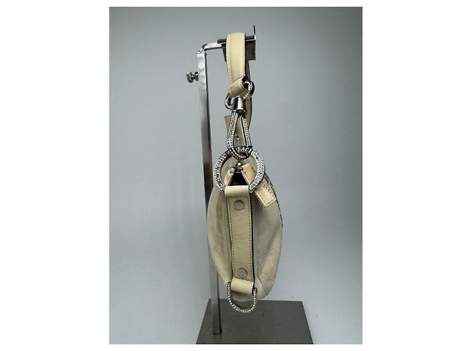 Vintage Versace Wildledertasche beige rosa - Ansicht 5