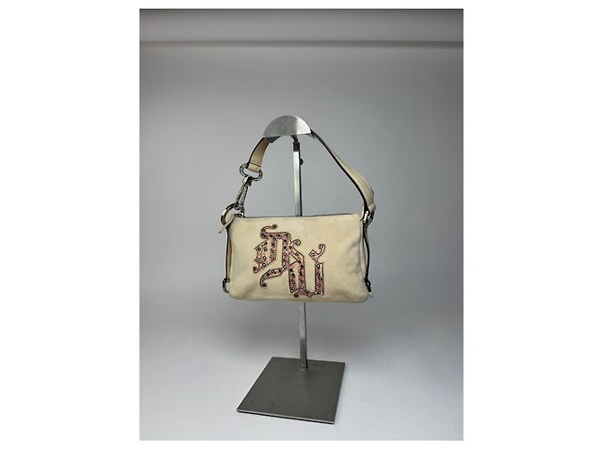 Vintage Versace Wildledertasche beige rosa - Ansicht 6