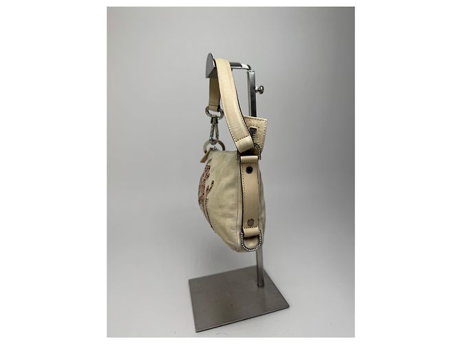 Vintage Versace Wildledertasche beige rosa - Ansicht 7