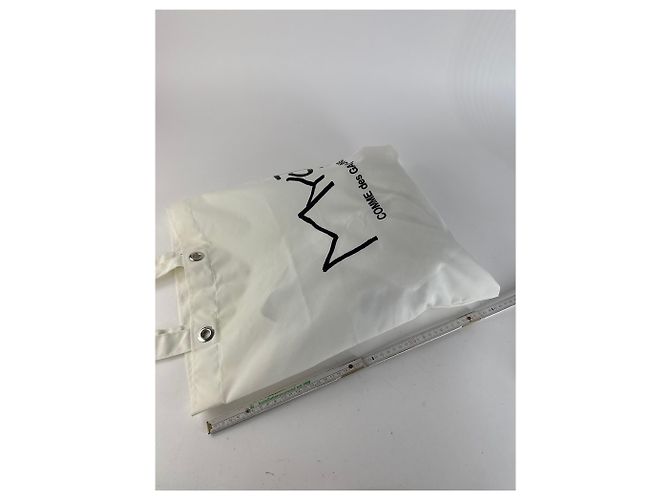 Comme Des Garcons Vintage Comme Des Garçons Polyester Tragetasche weiß schwarz - Ansicht 11